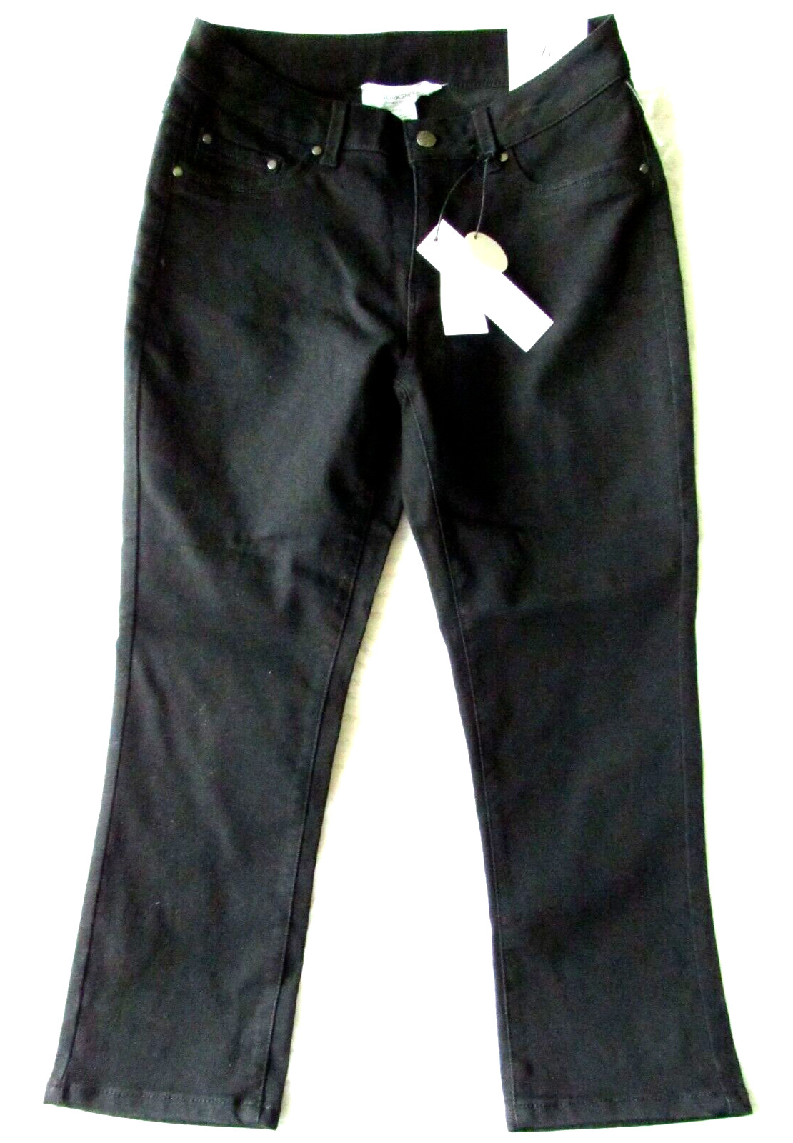 МАСТЕРСКАЯ Womens size размер 6 Черные джинсовые стрейчевые УКОРОЧЕННЫЕ джинсы с 5 карманами 28x23
