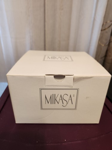 MIKASA Vintage Crystal Starfire Clock Quartz Movement Germany Brand New In Box - Picture 11 of 15