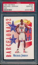 PSA 10 MICHAEL JORDAN 1991-92 Skybox Olympic Dream Team USA Bulls GOAT GEM MINT