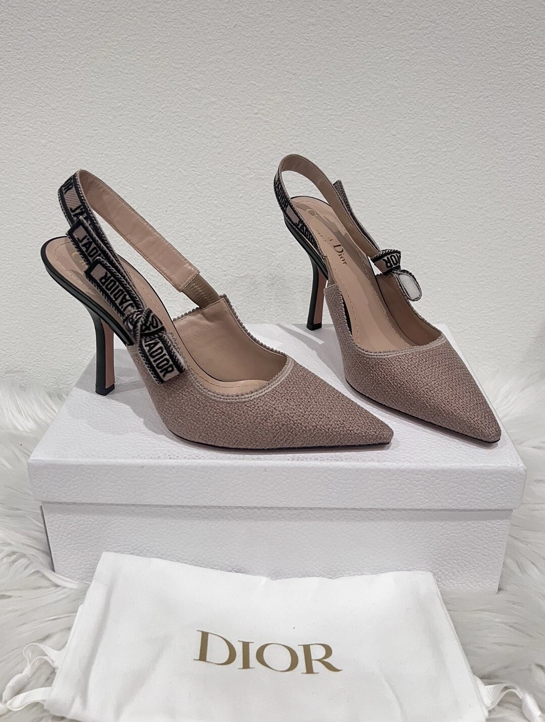 Sandale Dior J'adior Jadior Slingback Sling talon Miss Dway Mule Pump 39,5 neuve dans sa boîte