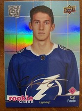 20-21 UD Extended Hockey Rookie Spectrum RC-30 SE Cal Foote