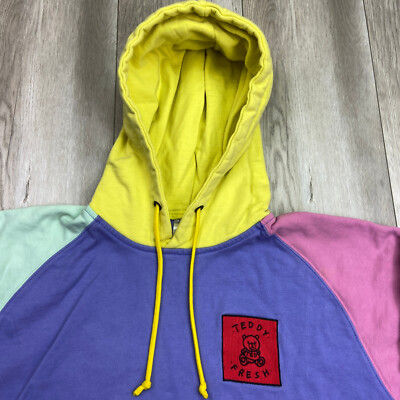 Teddy Fresh Colorblock Hoodie パーカー Teddy Fresh Color Block Hoodie | Bold & Cozy Streetwear