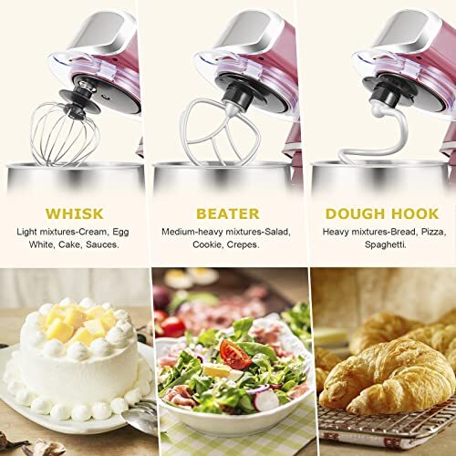Kitchen in the box Stand Mixer,3.2Qt Small Electric Food Mixer,6 Speeds