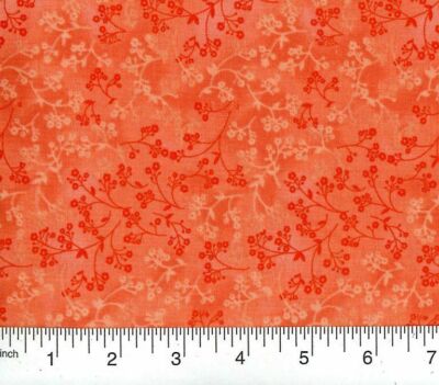Razzle Dazzle ''Peach'' Quilting Fabric by the yard