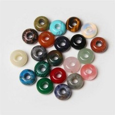 100Pcs Stone Pendant Round Big Hole Beads for Jewelry Making 14MM Hole Size 5MM