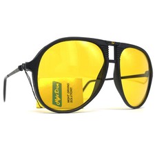 NOS Vintage AMBER VISION "NIGHT DRIVE" Sunglasses - KALICHROME Lens - 80's Large