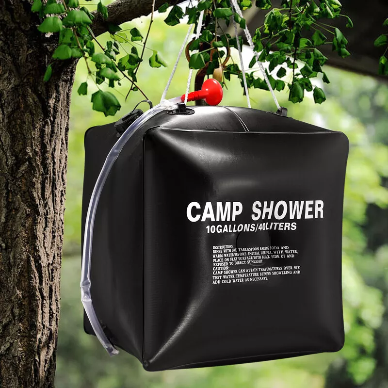 Portable shower water clearance bag