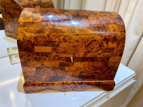 Wooden box organizer with Key Mexican Style Wood thuya Box gift Idea - Picture 11 of 11