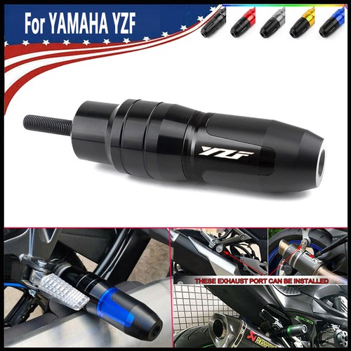 For YAMAHA YZF R1 R3 R6 R7 R125 CNC Frame Slider Crash Exhaust Sliders Protector - Foto 5 di 22