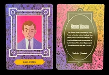 Disney Haunted Mansion Exclusive 3-D Trading Card Paul Frees Ghost Host New