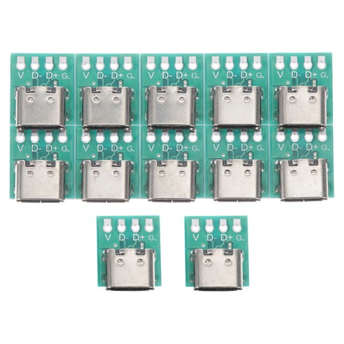 12 Pcs USB C-type Splitter Board Cable Panel Connector Socket Plug - 第 10/12 張圖片