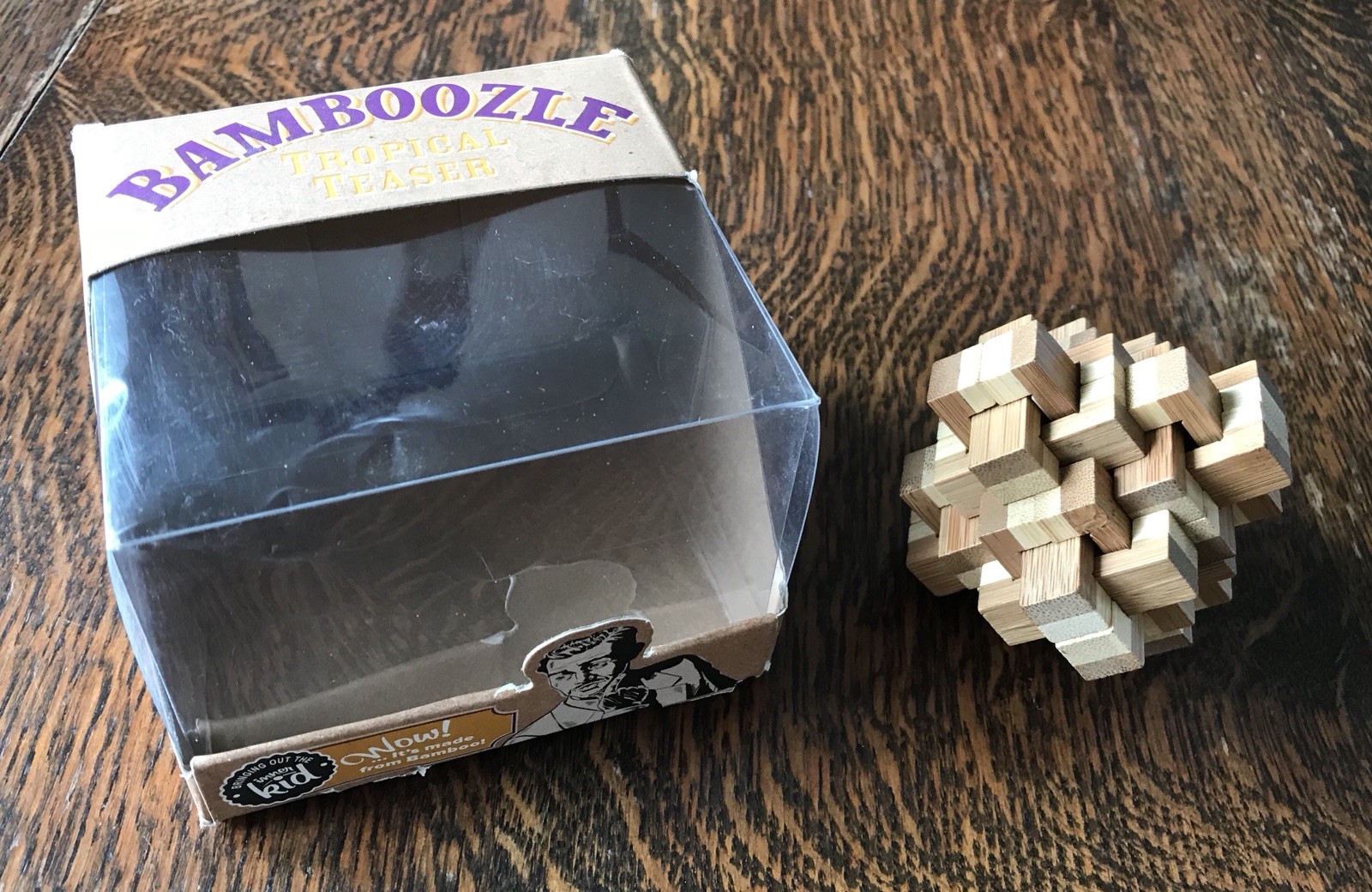 Bamboozle Tropical Teaser, bamboo wooden brain teaser puzzle eBay