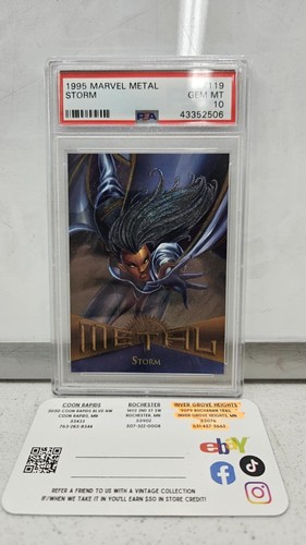 1995 MARVEL METAL #119 STORM PSA 10