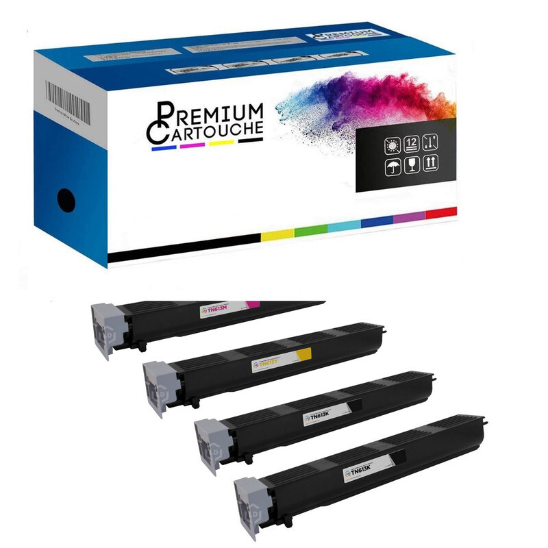 Toner TN-613 pour grand volume d'impression, pack de 5 cartouches de rechange pour bureau partagé