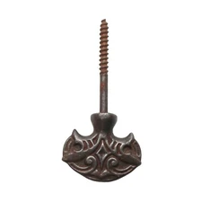 Vintage Cast Iron Ornate Cheval Mirror Screw