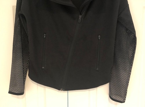 ADIDAS Girls Black Fades to White Full Zip Athletic Jacket -Youth Size M (11-12) - Picture 7 of 11