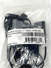 Blackberry Premium 3.5mm Stereo HDW15766005 Headset Black Pre-Owned Works