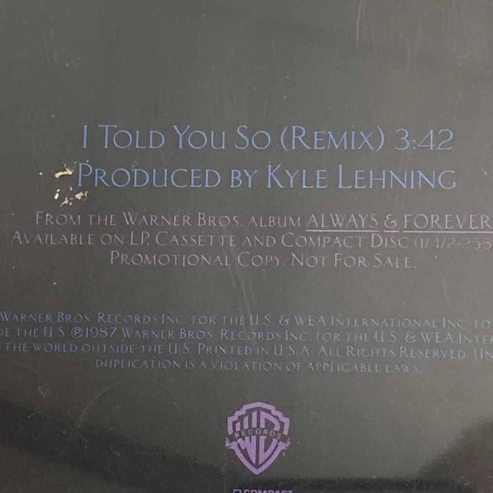 Randy Travis - I Told You So (Remix) (1987 CD Single) RARE PROMO SINGLE Foto 3 de 4