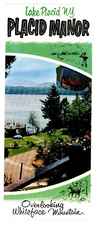 Vintage Placid Manor Lake Placid NY Pamphlet Whiteface Mountain