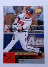 2009 09 Upper Deck UD Baseball Nate McLouth Atlanta Braves # U3 Gold 03/99