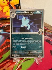 Pokemon Team Rocket's Nidorina 115/182 Reverse Holo TCG Destined Rivals Card