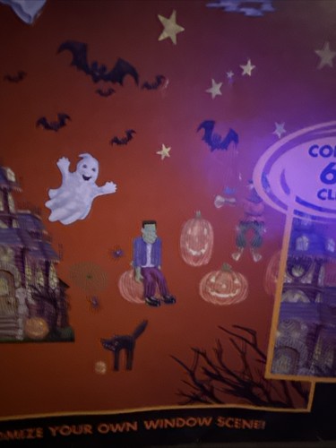 2001 reusable/washable Halloween extreme window themes window decorating kit - Picture 10 of 18