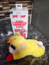 Multipet Lamb Chop 10.5" Mystery Box Plush Squeaky Stuffed Dog Toy Open Box