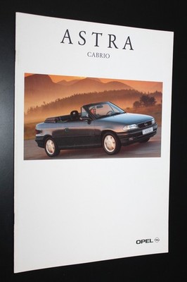 Messe Händler Prospekt Katalog Broschüre Autohaus PKW ''Opel Astra Cabrio'' 1994