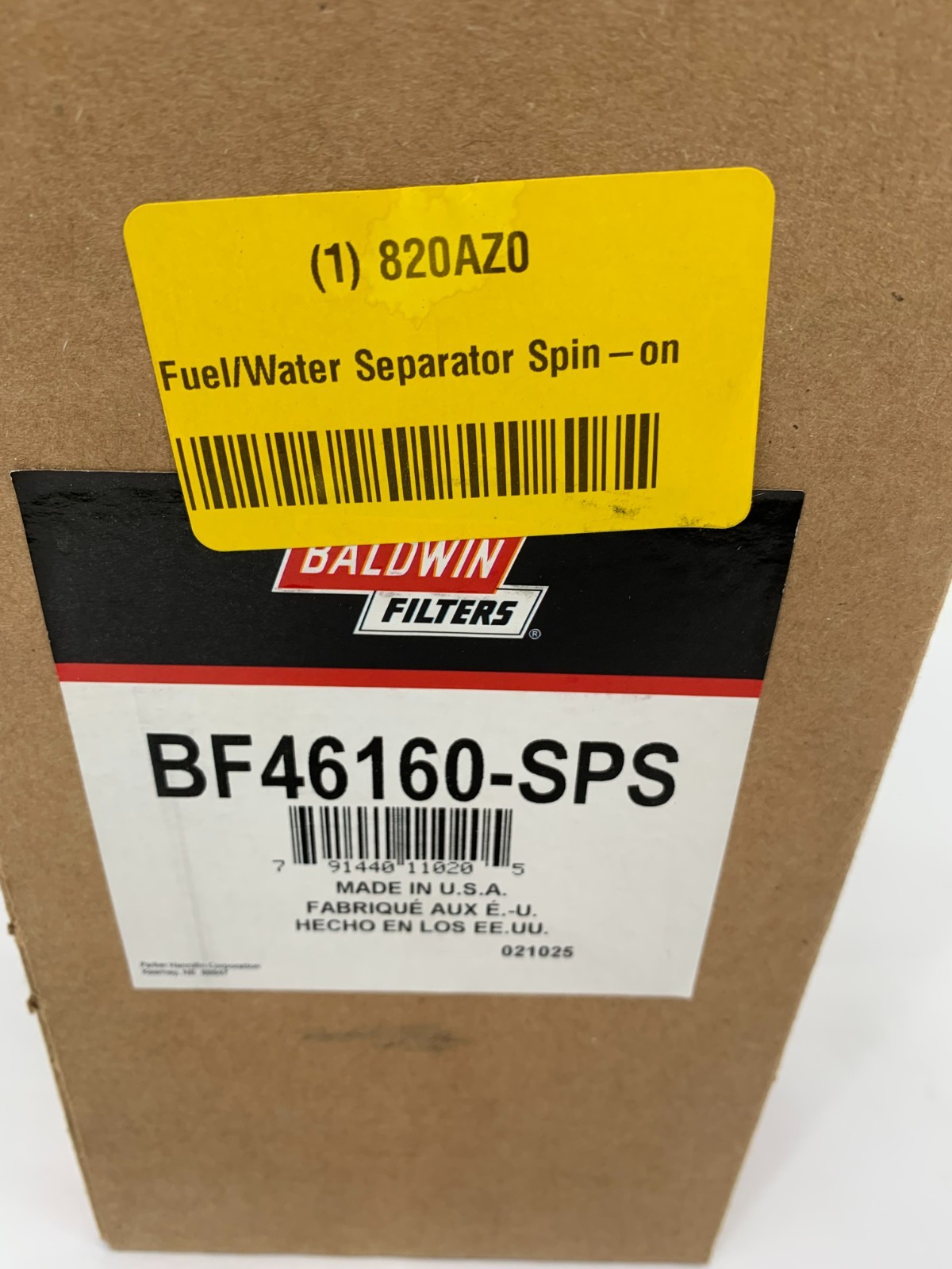 Baldwin Filters BF46160-SPS Fuel Water Separator Spin On Replacement Filter