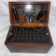 1891 Mil-am-meter Elettrico al Cloruro di Argento Batteria a Cella Secca RARO Medico