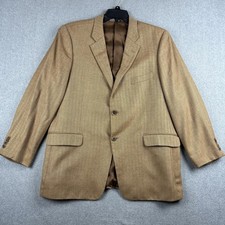 Loro Piana Nordstrom Blazer Mens 46R Brown Herringbone 100 Cashmere Sport Coat