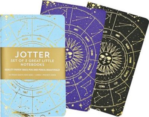 Celestial Jotter Notebooks (3 Pack) by Peter Pauper Press [Dumpbin - filled]