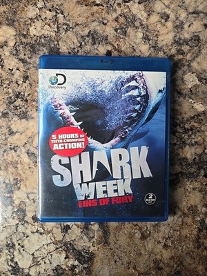 Shark Week: Fins of Fury (Blu-ray, 2-Disc Set) Very Good Condition 