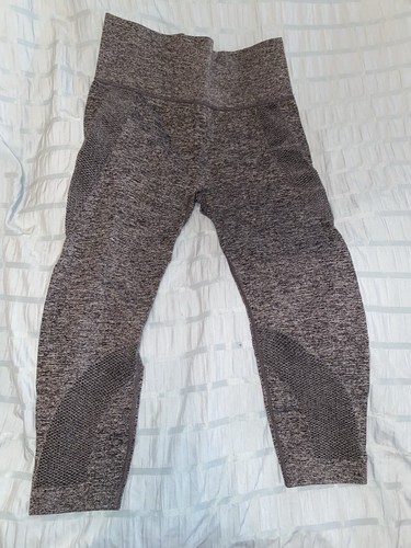 Forever 21 Active High Rise Heathered Ankle Leggings Stretch Women’s M Gray