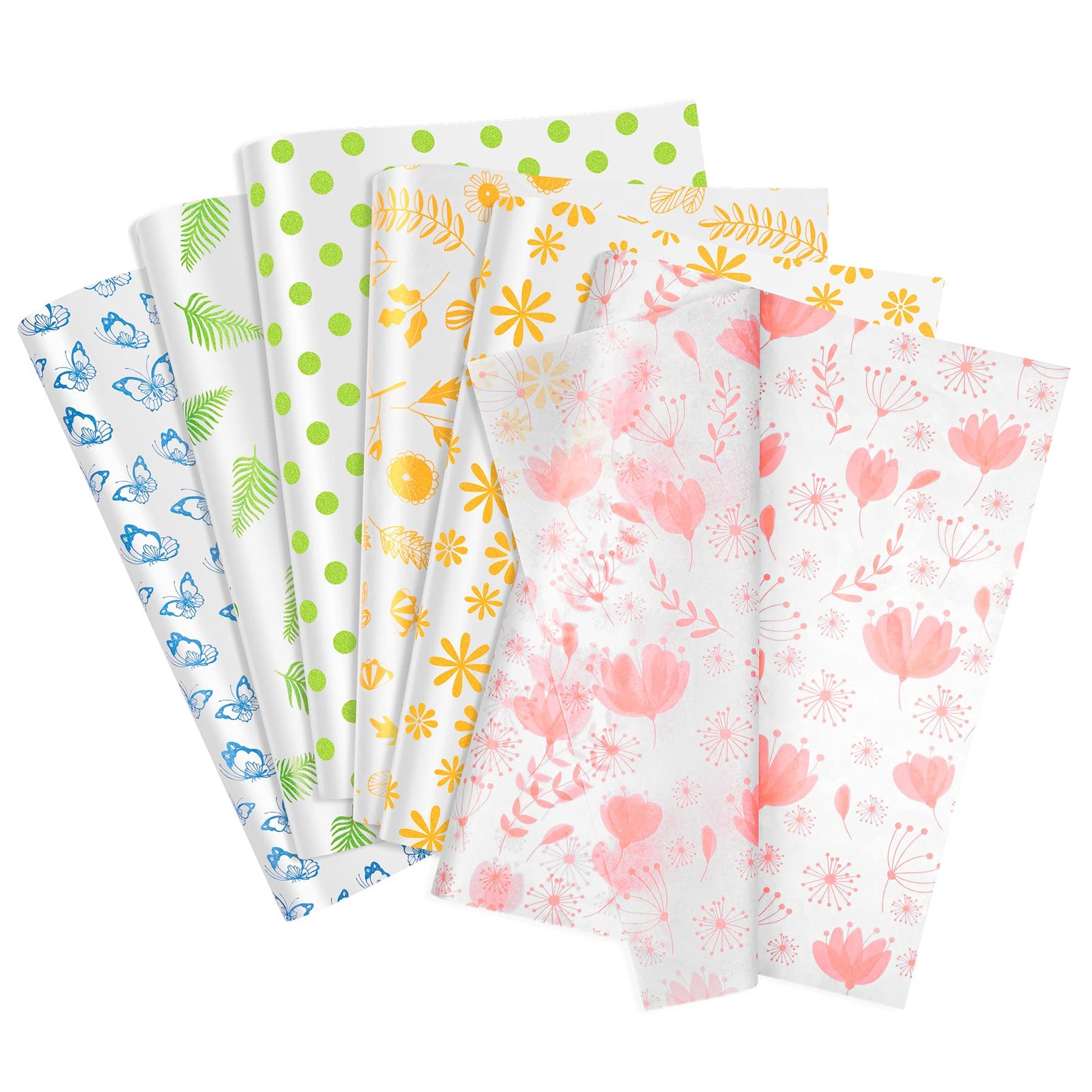 - 60 Sheets For Gift Wrapping Birthday Holiday &...