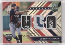 2018 Panini Elite Extra Edition USA Materials Emerald 5/10 Jeremy Eierman hg6