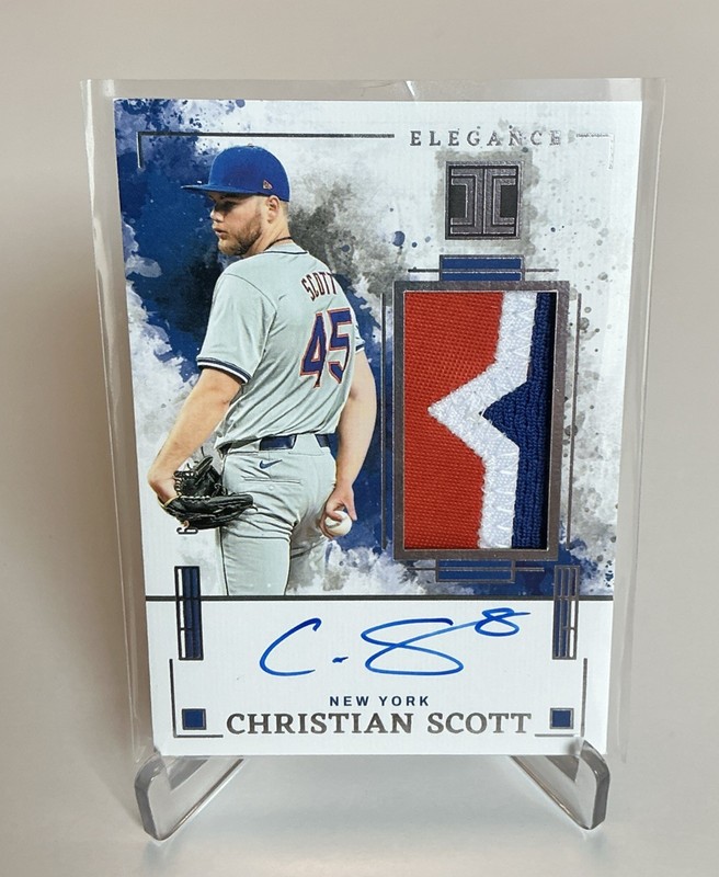2025 Panini Impeccable Christian Scott 3CLR Patch/Auto #99/99 #EJA-CS  🔥🔥🔥