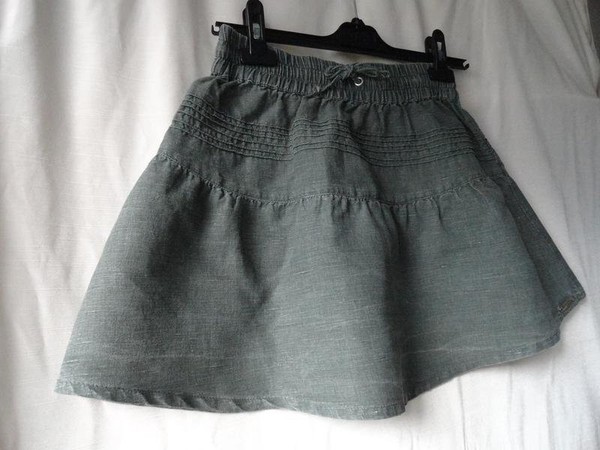 Women Banana Republic Skirt Khaki Linen 36 / S /