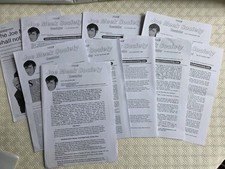 Joe Meek Society Newsletter 2008/2009. Nine Issues. 60s Pop Rock Ephemera