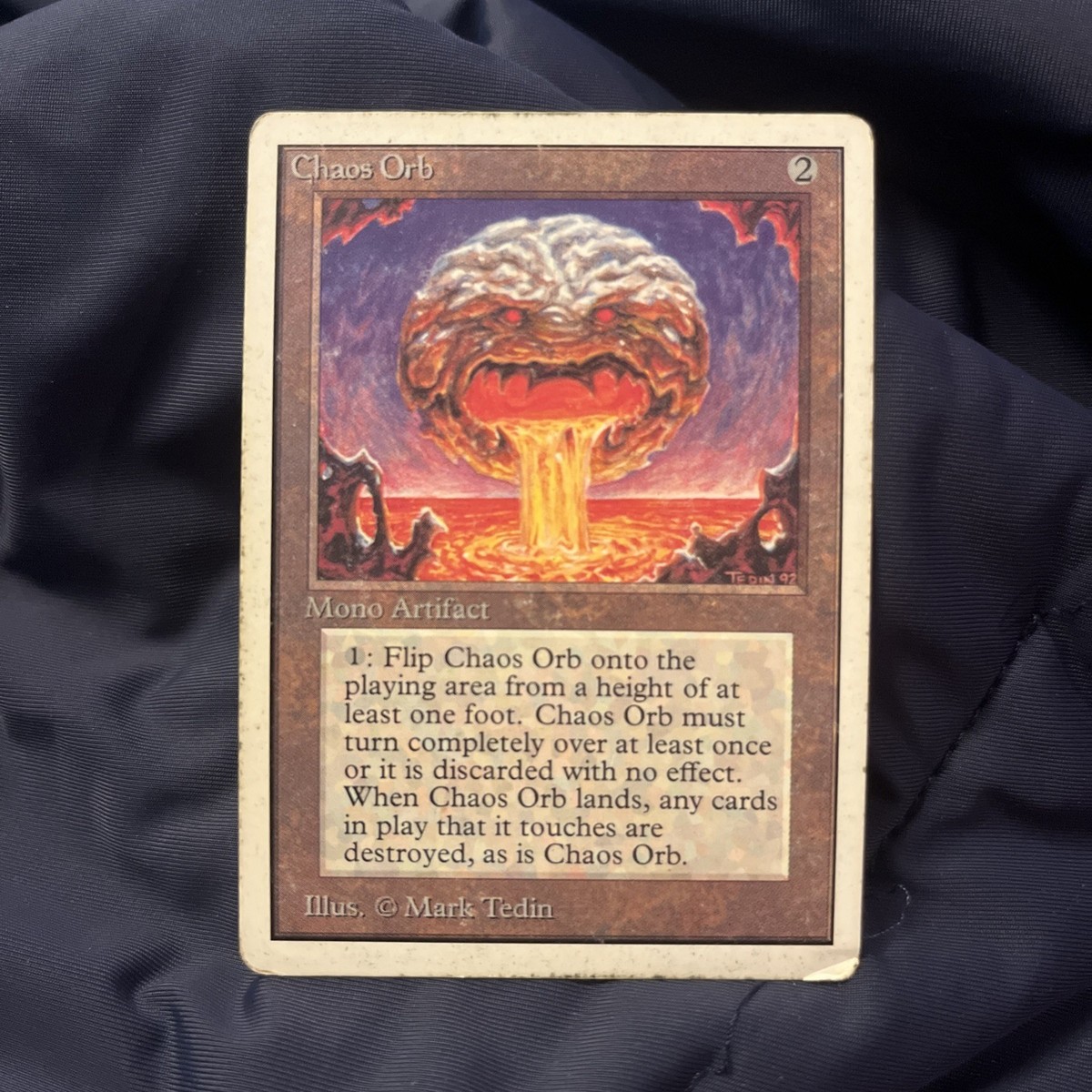 MTG Chaos Orb サインド Chaos Orb (IE, Beta Cut, Signed and Altered by Artist Mark