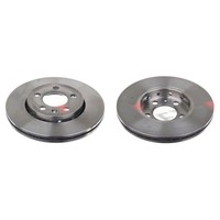 2 Bremsscheiben Vorderachse BelüFtet Ø 256 Mm 22 Mm FTE FüR U.A. VW Polo