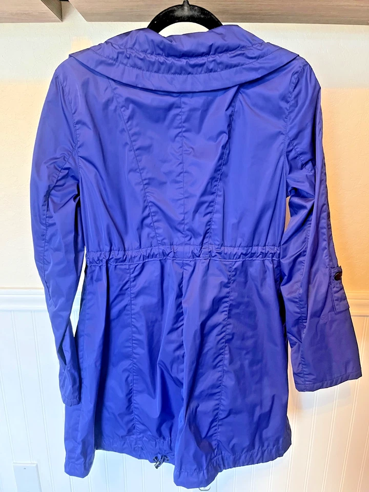 Chaqueta impermeable MARC NEW YORK para mujer, talla S, azul marino/púrpura, manga 3/4 convertida Foto 2 de 4