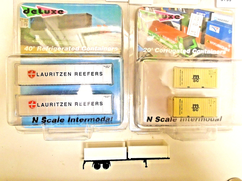(2) de Luxe Danish Shipping lines-Lauritzen Sea Containers ,Tractor trailer- N
