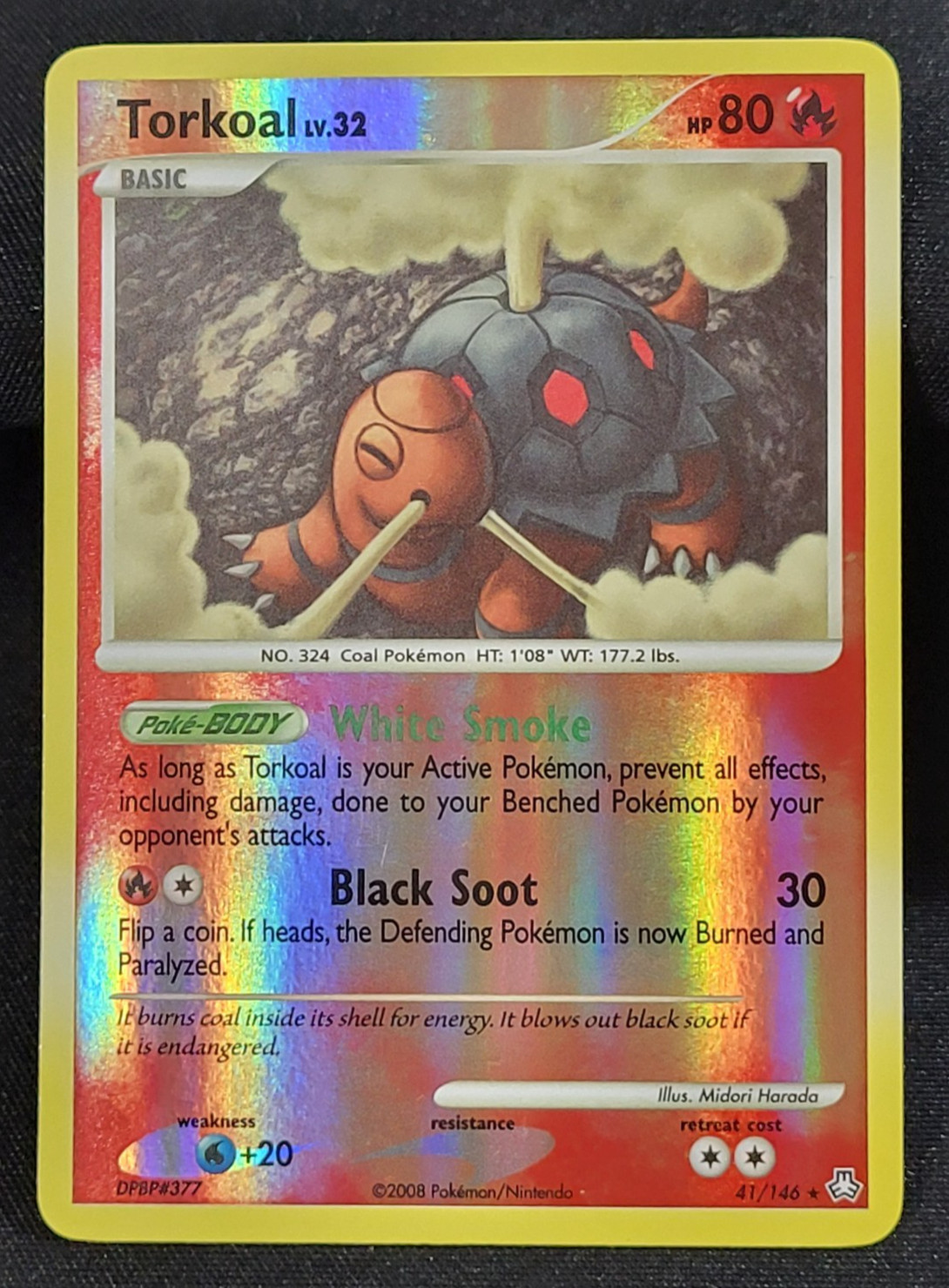 Pokemon TCG Torkoal 41/146 Legends Awakened Reverse Holo NM