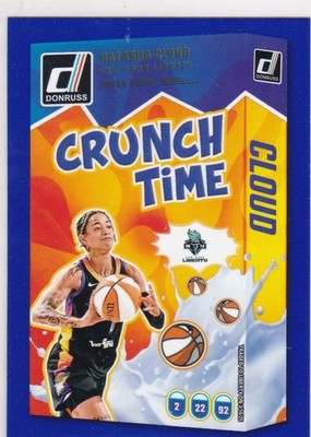 2025 Panini Donruss WNBA -CRUNCH TIME  BLUE PRESS PROOF #15 NATASHA CLOUD