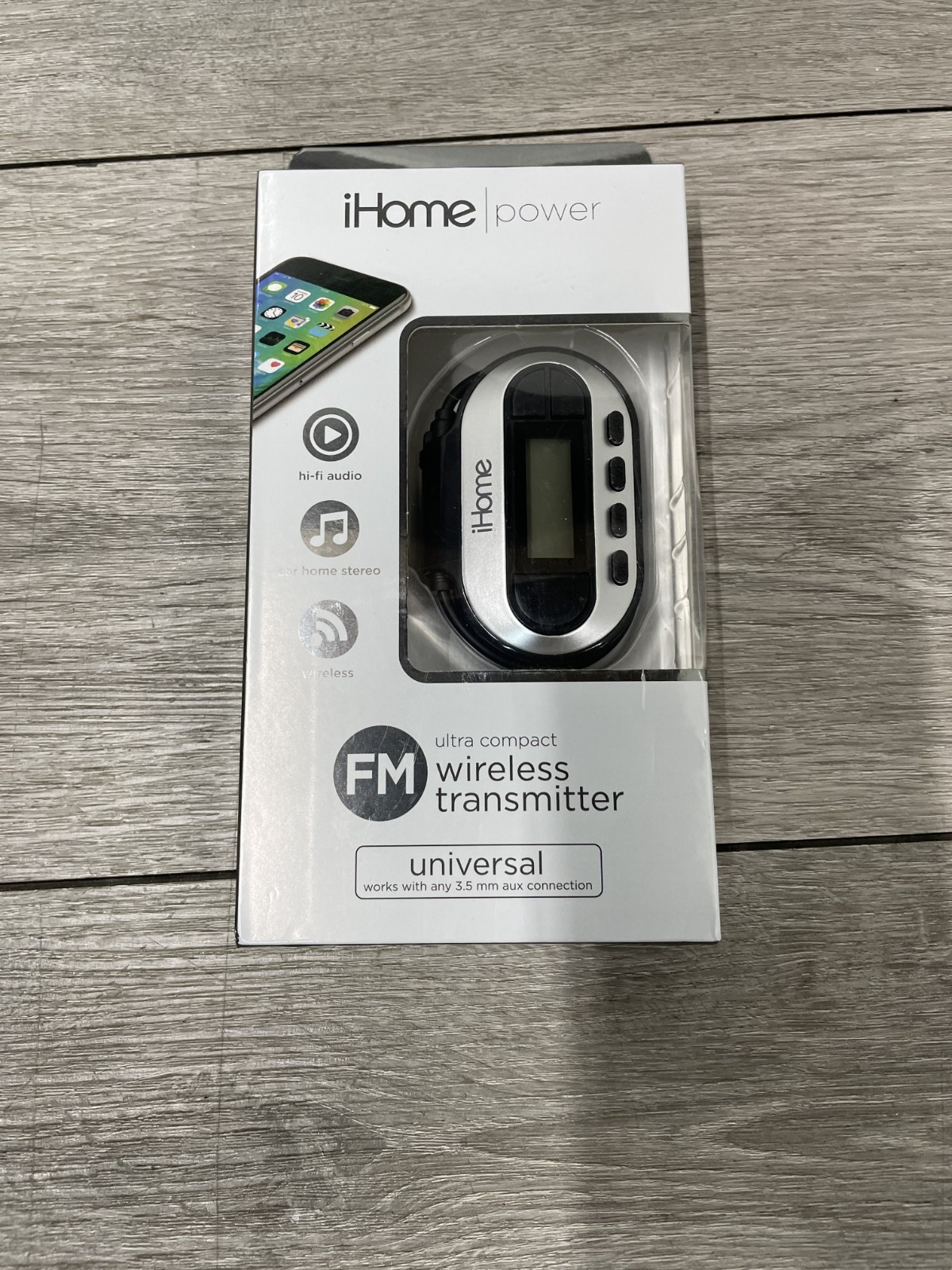 iHome IH-CA500B-AA FM Wireless Transmitter Ultra Compact for