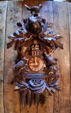 Beautiful German Anton Schneider Carved 8 Day Musical Cuckoo Clock With Dancers