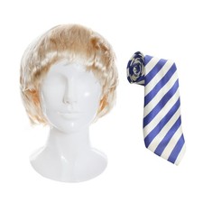 ADULTS INBETWEENERS JAY SCHOOL FANCY DRESS COSTUME WIG TIE BRITISH TV PARTY