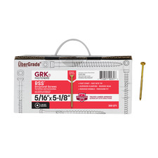 GRK Fasteners RSS™ 5/16 x 5-1/8 Inch, Rugged Structural Screws, 300 PCS, Rust