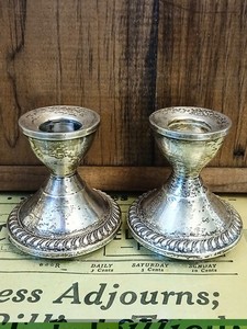 Weighted Sterling Candlesticks | eBay